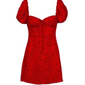 This is the precious Realisation Par Venus dress in red squiggle size Small!